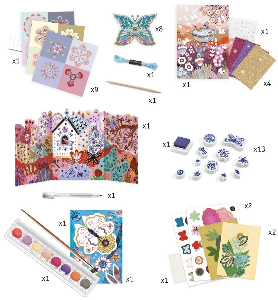 Grande set creativo - giardino fiorito