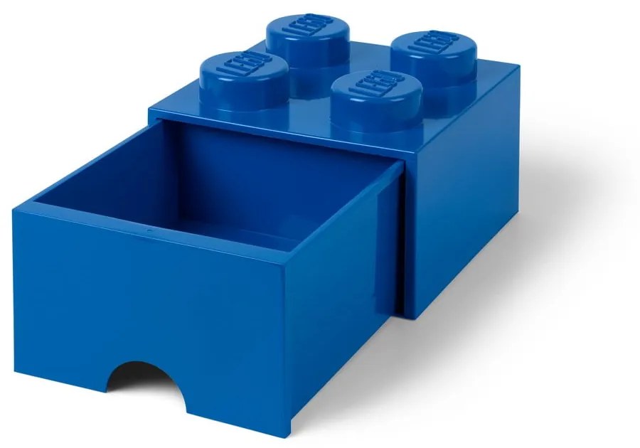 Scatola portaoggetti blu con cassetto - LEGO®