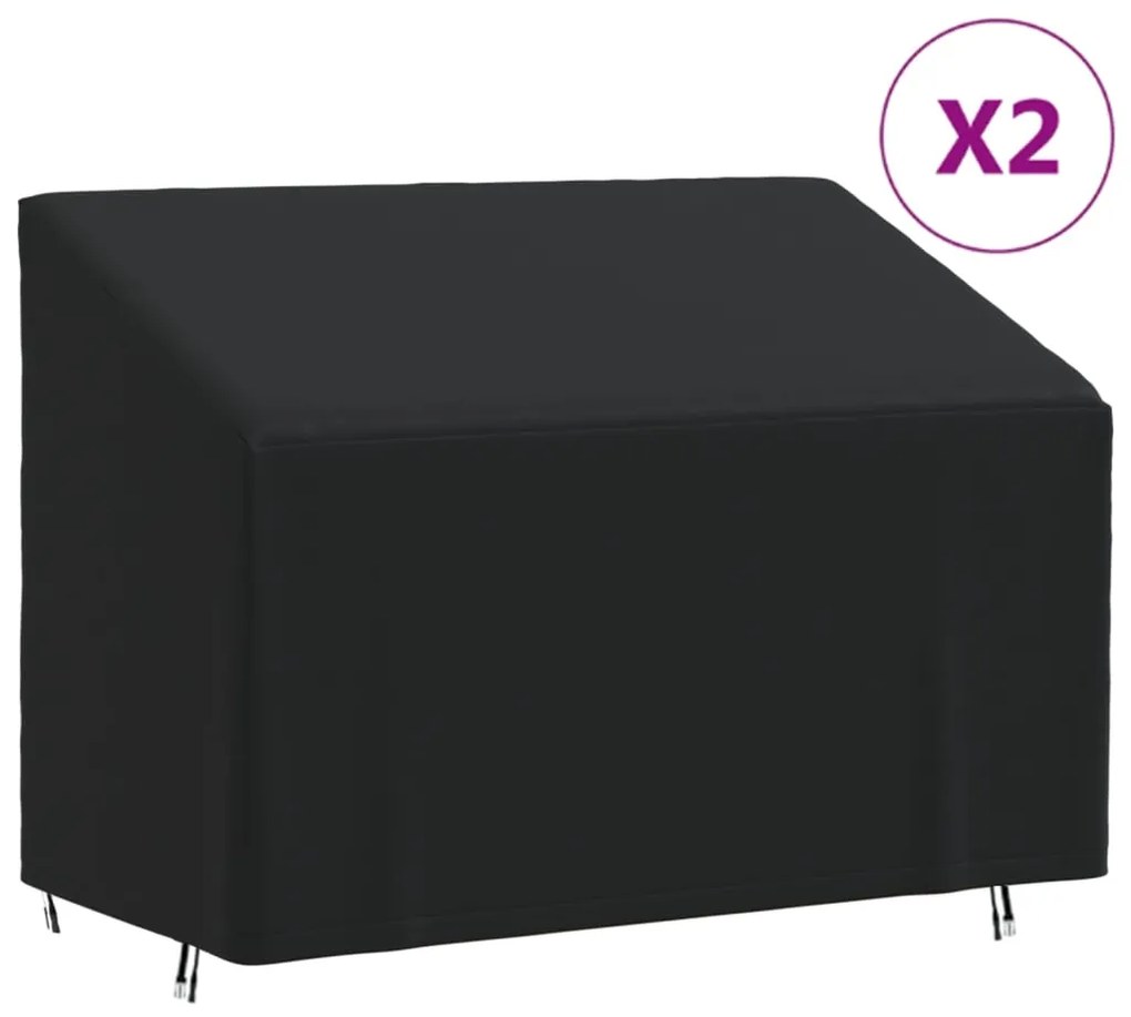 Coperture Per Panca A 2 Posti 2pz 134x70x65/94 Cm 420d Oxford /