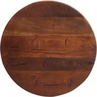 Piano per Tavolo 40x2,5 cm Rotondo Legno Massello di Recupero 370034