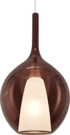 Kalique lampadario sospeso 1 luce attacco e27 doppio vetro satinato...
