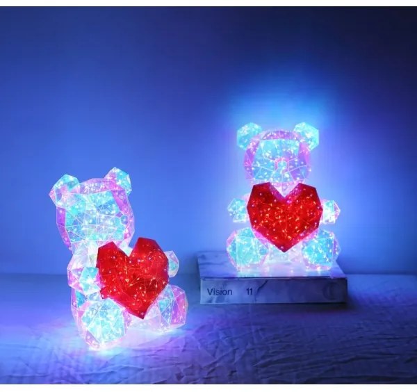 Globo 28058 - Decorazione da tavolo LED BRONDAR LED/6W/5V USB orsetto