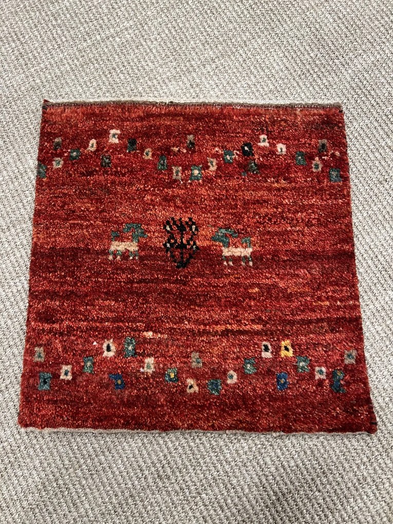 Gabbeh Tappeto persiano 40x40 Rosso (Iran) Annodato A Mano