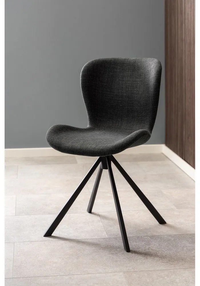 Sedie da pranzo grigio scuro in set di 2 Batilda - Actona