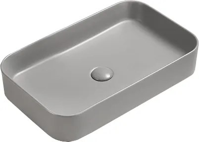 Mexen Vena lavabo da appoggio 71 x 37 cm, grigio chiaro opaco - 22196061