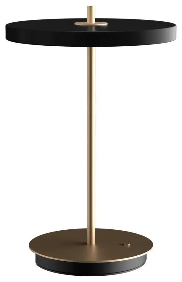 Lampada da tavolo dimmerabile a LED nera con paralume in metallo (altezza 31 cm) Asteria Move - UMAGE