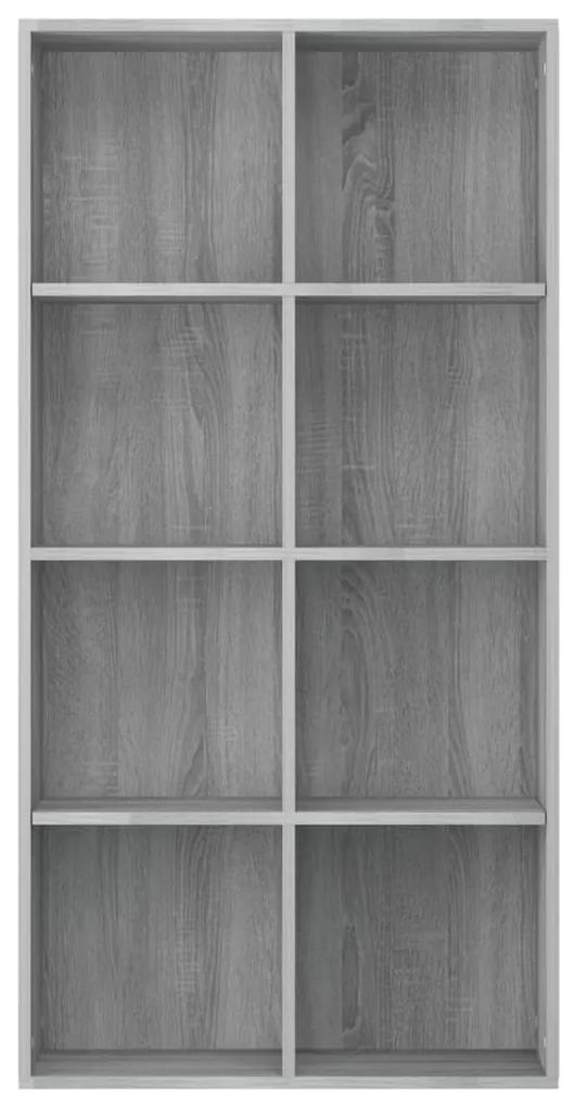 Libreria/credenza grigio sonoma 66x30x130 cm legno multistrato