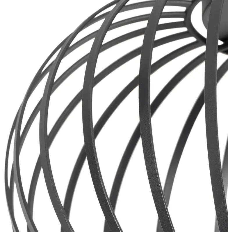 Plafoniera di design nera 30 cm - Johanna