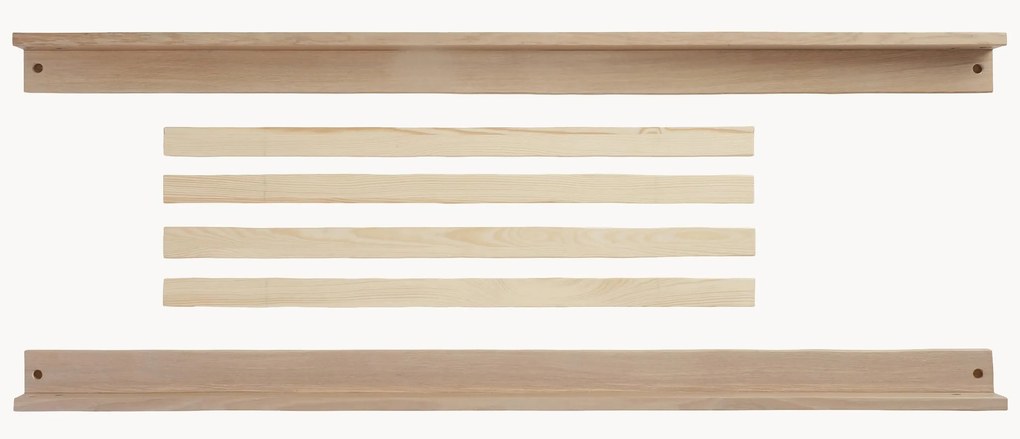 Set per estensione letto per bambini in legno di quercia fatto a mano Eli 6 pz