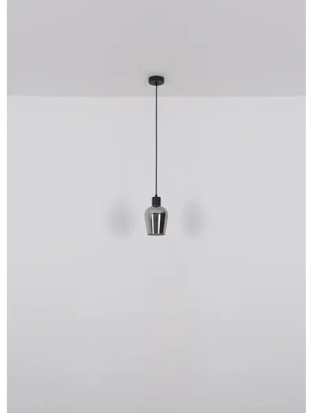 Globo 15627 - Lampadario a sospensione con filo RYAN 1xE27/40W/230V diametro 13,5 cm nero