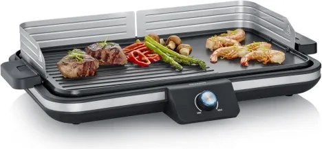 Severin PG 8564 - Grill elettrico da tavolo 2300W/230V 50x30 cm nero