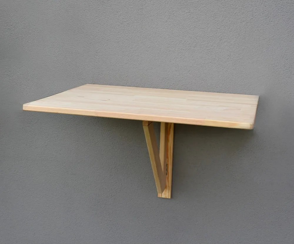 Tavolo per terrazzo da appendere in pino massiccio 59x79 cm – Rojaplast