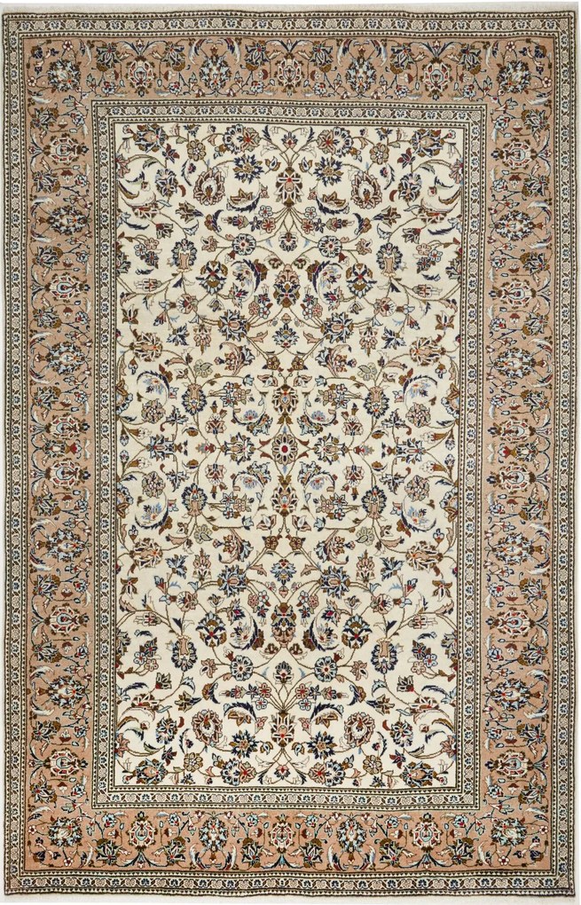 Kashan Tappeto persiano 310 x 200 Beige (Iran) Annodato A Mano