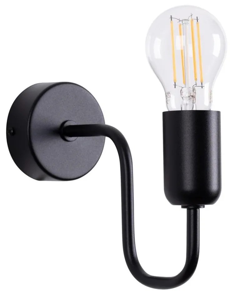 Sollux SL.1445 - Applique VECTOR 1xE27/15W/230V nero