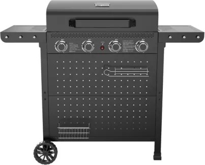 Barbecue A Gas 4 Fuochi Ripiani Pieghevoli Hot 4 C-Line