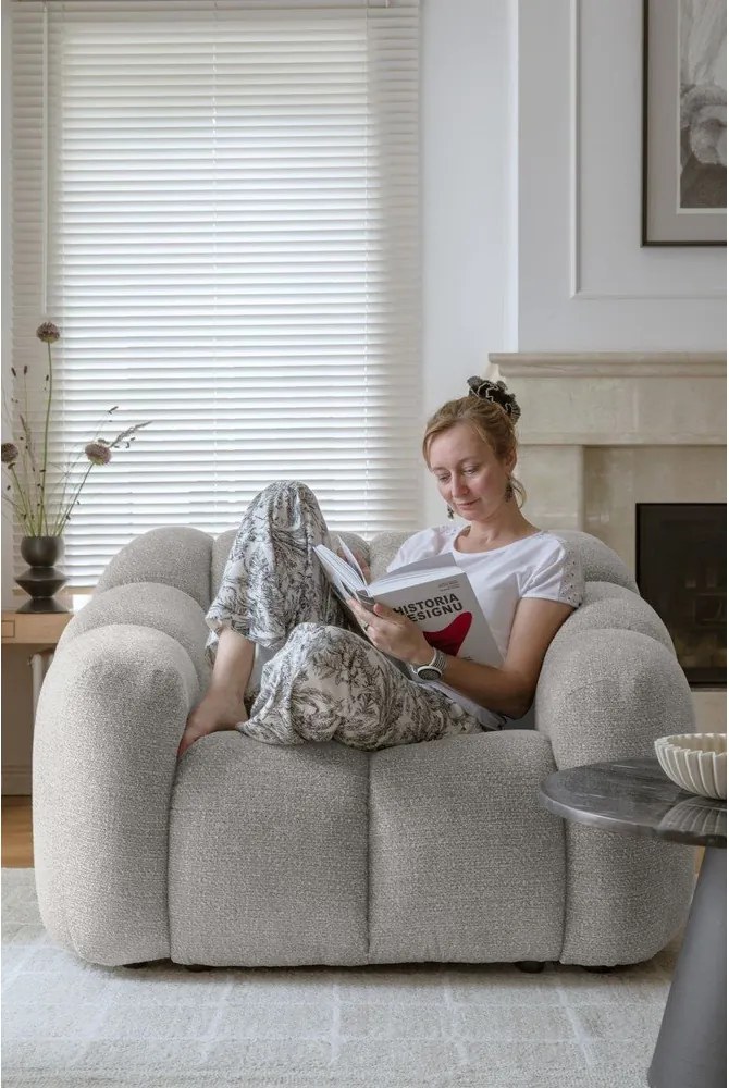 Poltrona grigio chiaro Shell – Miuform