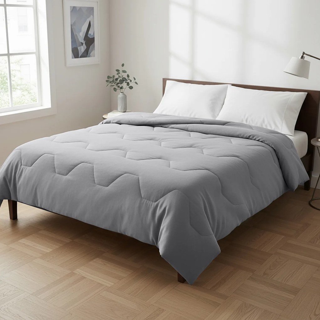 Trapunta invernale matrimoniale grigio Datex