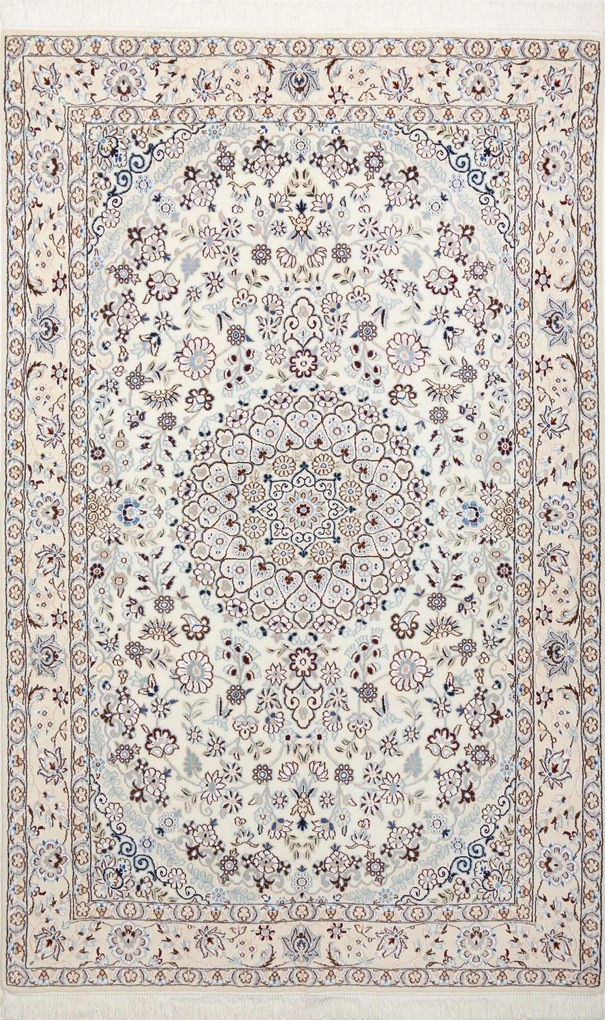 Nain Tappeto persiano 130x210 Beige (Iran) Annodato A Mano