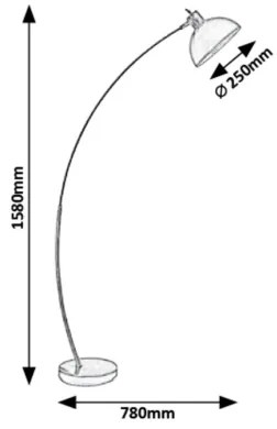 Rabalux 5592 - Lampada da terra OTTO 1xE27/40W/230V