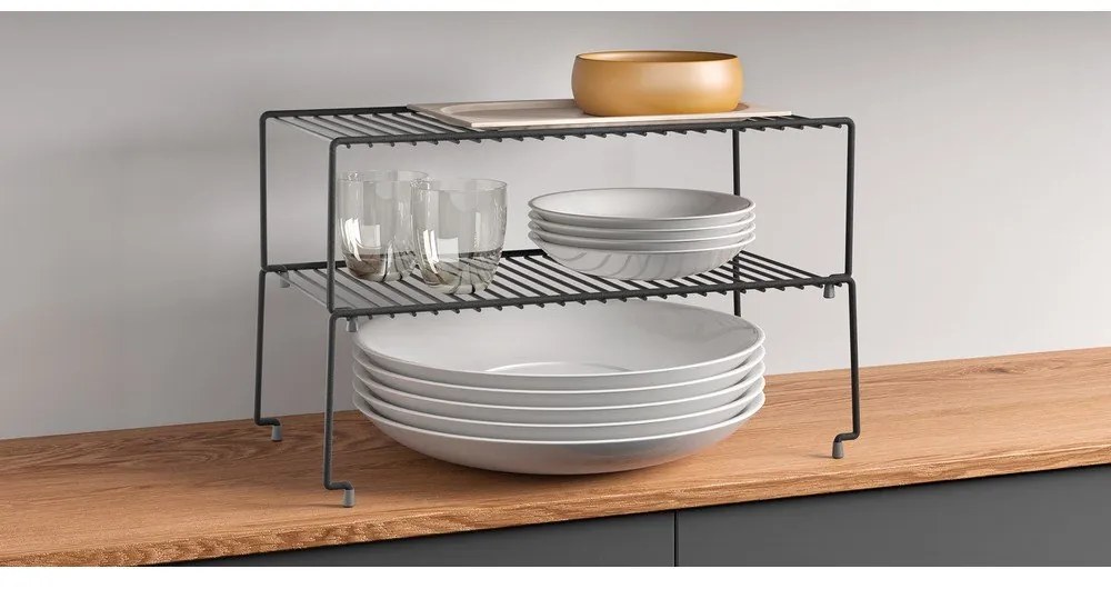 Ripiano aggiuntivo nero per cucina Lava Brooklyn - Metaltex