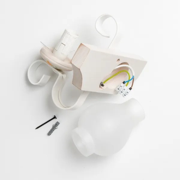 Brilagi - Applique QUEEN 1xE14/40W/230V faggio/color crema