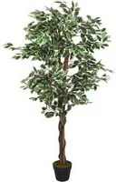 Albero di Ficus Artificiale 630 Foglie 120 cm Verde 359026