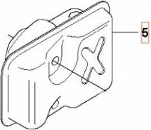 Marmitta 544303801 Originale Husqvarna