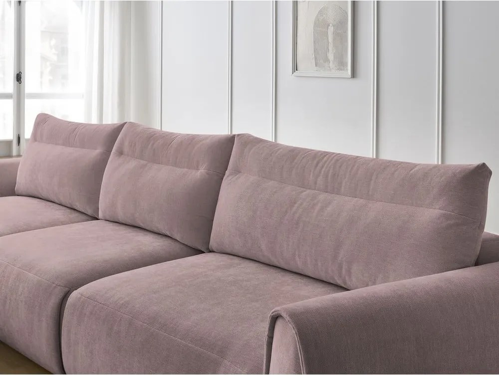 Divano angolare in rosa chiaro Aden – Bobochic Paris