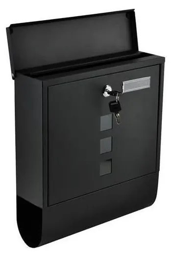 Cassetta delle lettere 34x30,7 cm nera