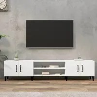 Mobile Porta TV Bianco 180x31,5x40 cm in Legno Multistrato 816264