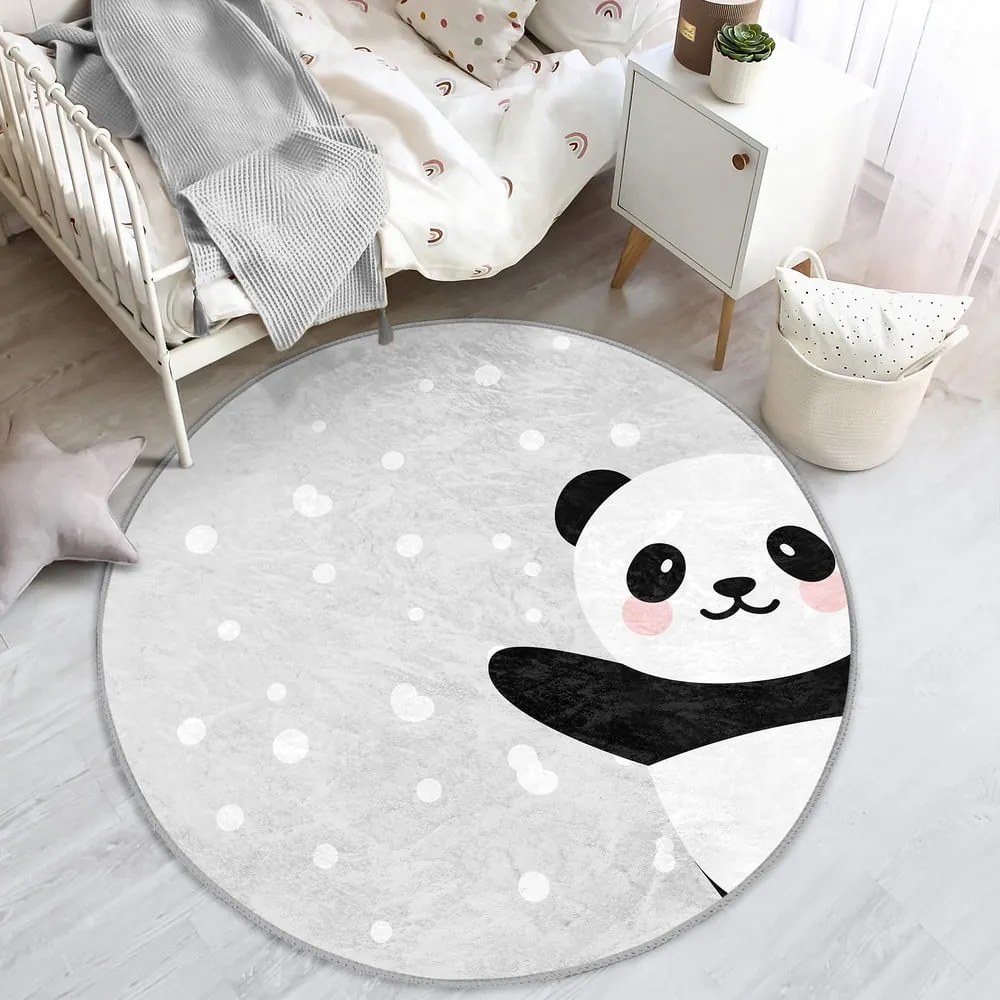 Tappeto per bambini grigio chiaro ø 80 cm Comfort - Mila Home