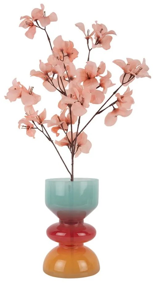 Vaso rosso/blu in vetro (altezza totale 20,5 cm) Summer Vibes – PT LIVING