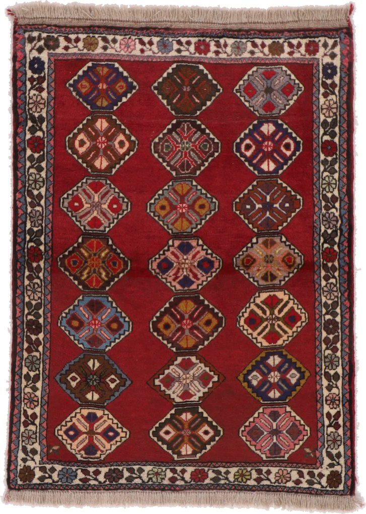Shiraz Tappeto persiano 100x140 (Iran) Annodato A Mano