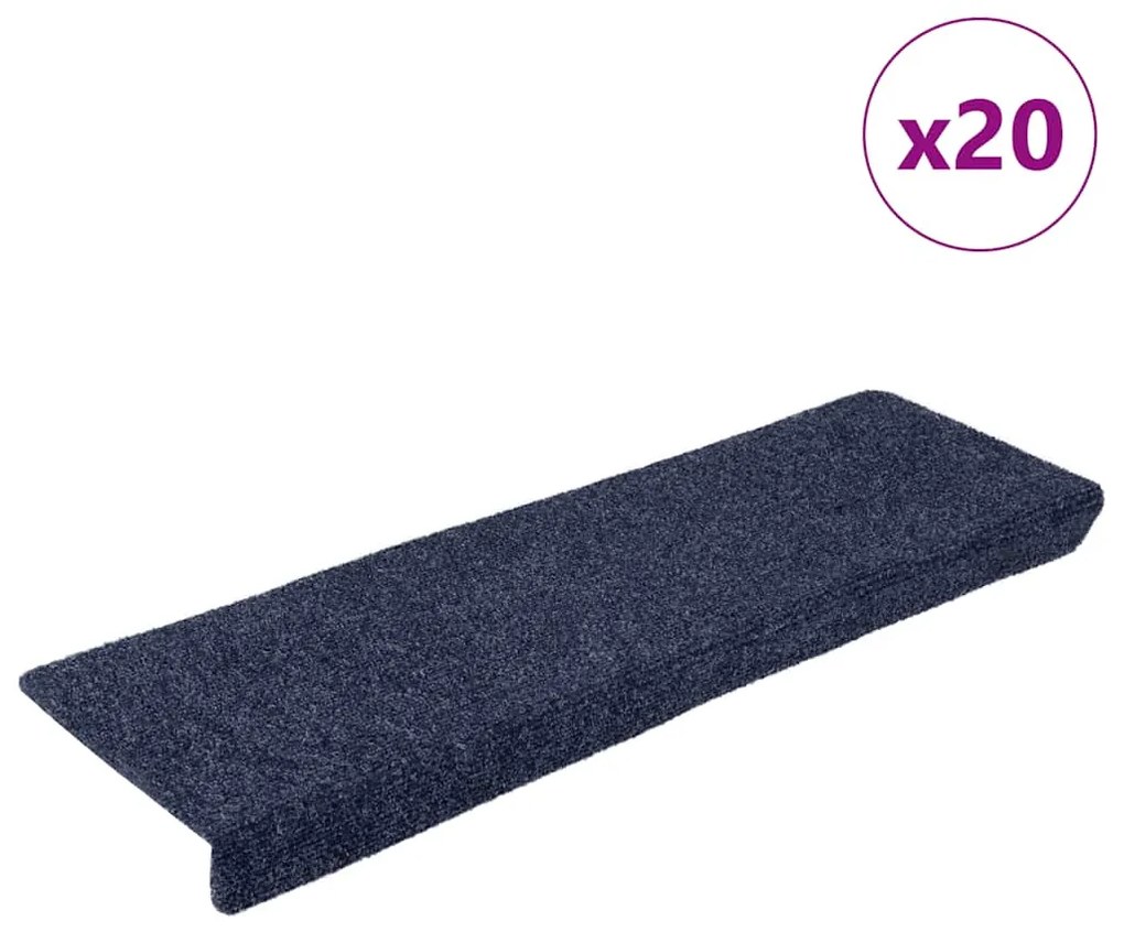 Tappetini Autoadesivi Per Scale 20 Pz Antracite 65x21x4 Cm /