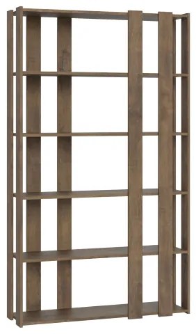 Libreria in legno Noce 120x204h cm con 8 fasce - KATO E SMALL
