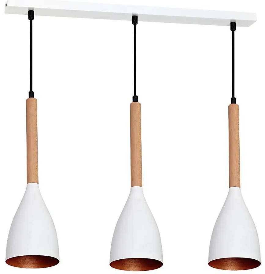 Lampadario a sospensione con filo MUZA 3xE27/60W/230V