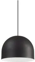 Sospensione Industrial-Minimal Tall Metallo Nero 1 Luce E27