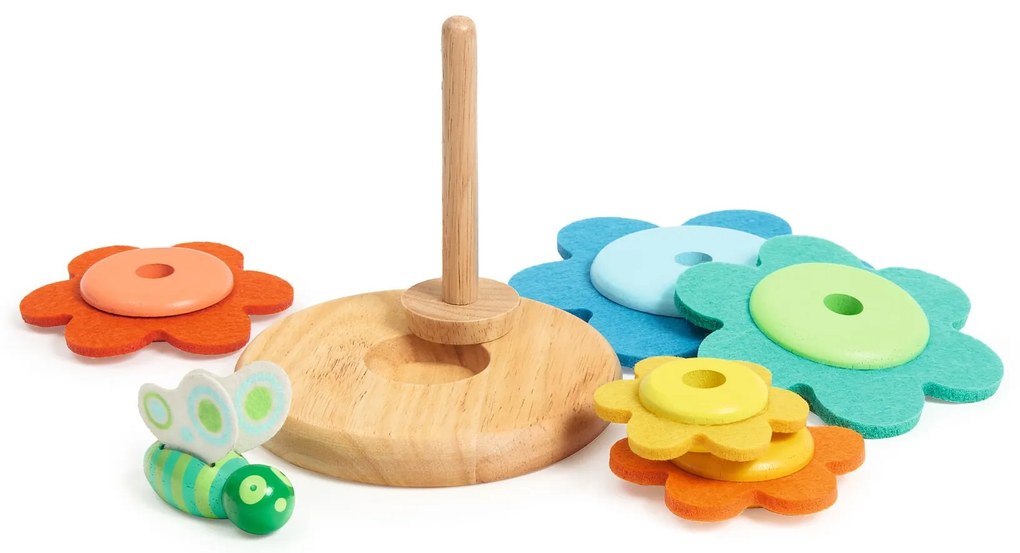 Fiore impilabile con farfalla