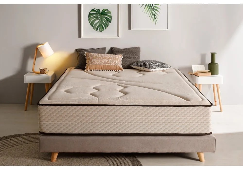 Materasso termoregolante reversibile in schiuma dura/media 140x190 cm Tempus Gold - Moonia