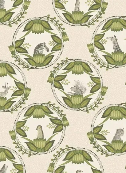 Tapete Ardmore Cameos von Cole & Son - Grey/ Green