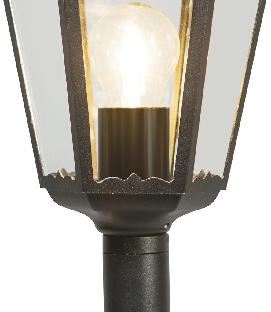 Lampada da esterno classica da terra nera 170 cm IP44 - New Orleans