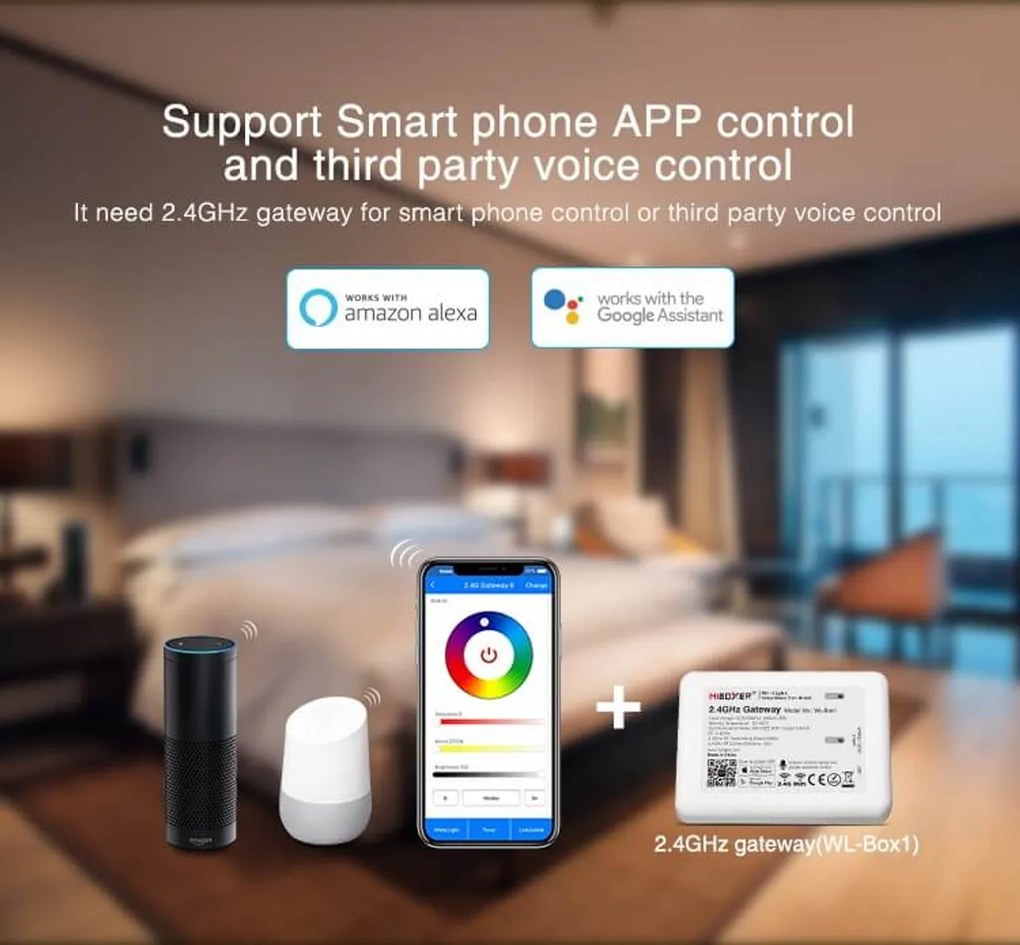 Lampadina LED E14 4W RGB+CCT Dimmerabile Colore RGB+CCT