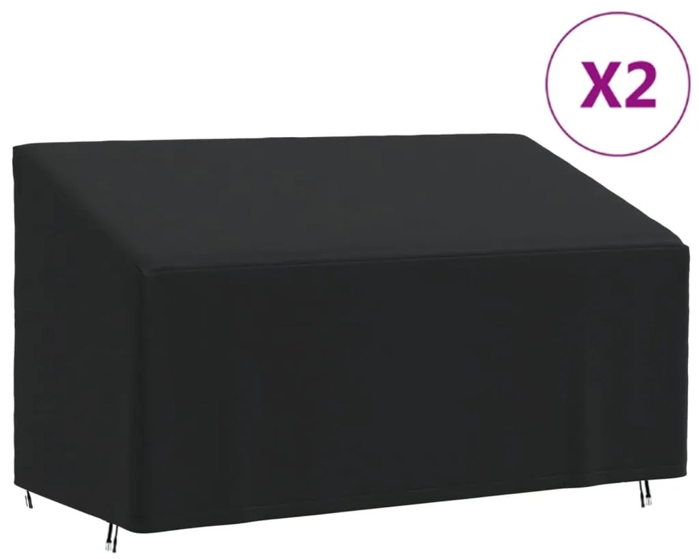 Coperture Per Panca A 3 Posti 2pz 175x85x68/94 Cm 420d Oxford /