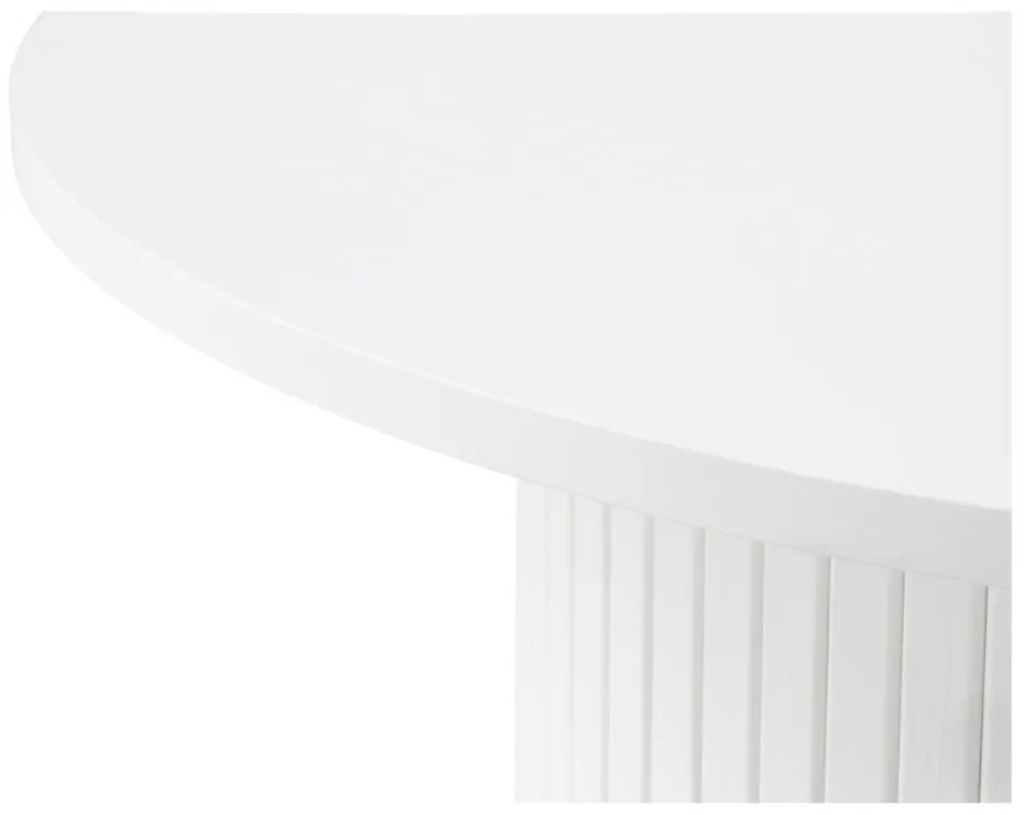 Tavolino da salotto rotondo bianco Nola – Unique Furniture