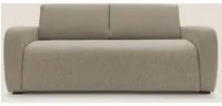 Divano Letto 3 Posti 215x93x100 cm in Tessuto Marrone