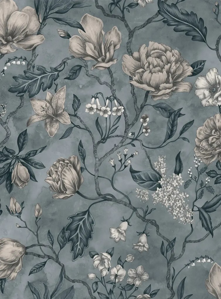 Sandberg Tapete Linda - Misty Blue