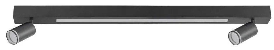 Plafoniera LED PARIGI LED/24W/230V + 2xGU10/10W nero