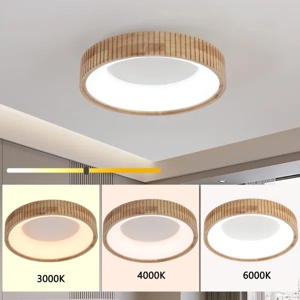 Brilagi - Lampada da soffitto LED FALCON WOOD MODERN LED/30W/230V Ø 45 cm legno