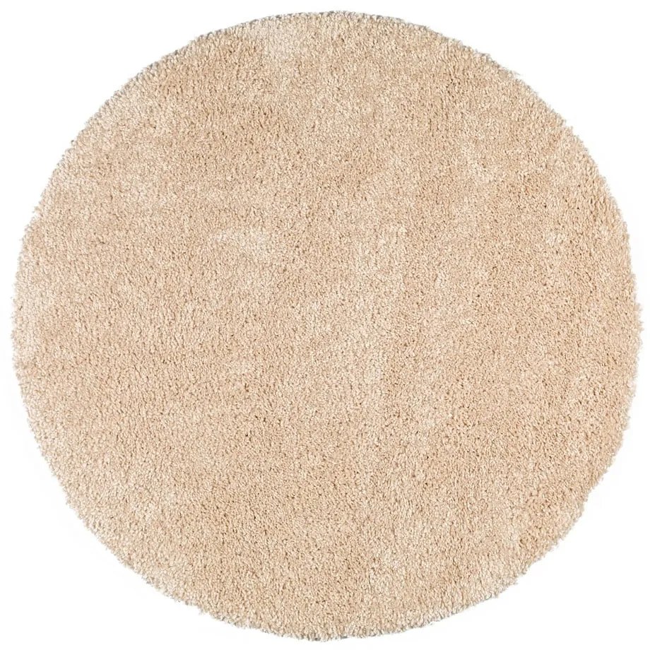 Tappeto beige chiaro , ø 100 cm Aqua Liso - Universal