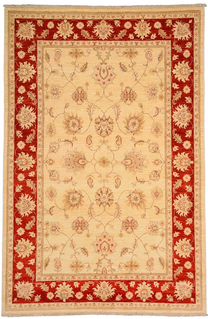 Ziegler Tappeto orientale 280 x 190 Beige (Afghanistan) Annodato A Mano